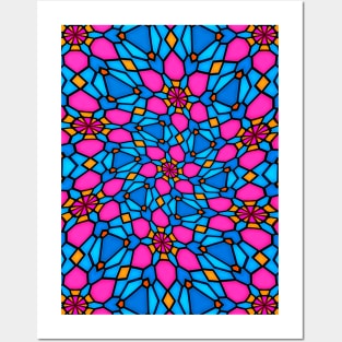 Beautiful Stained Glass Pattern Posters and Art